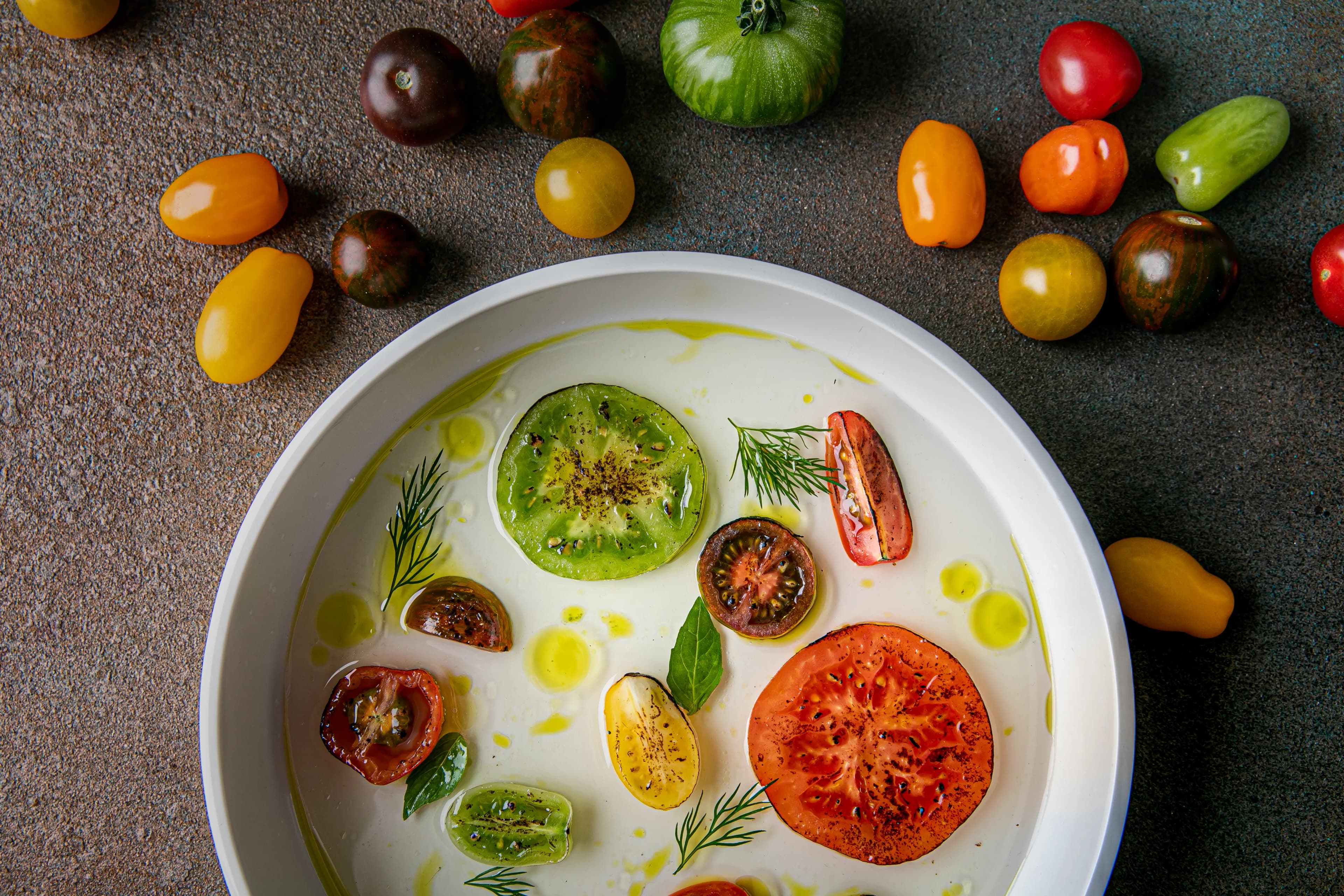 Tomaten signature, gerechtsdetail